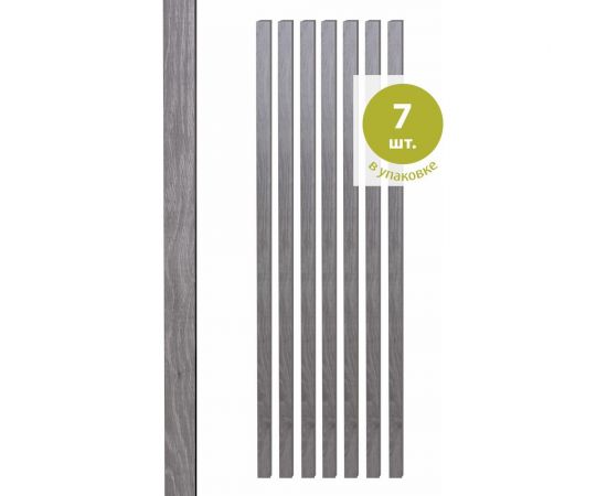 Интерьерная рейка Стильный Дом МДФ, 2700x50x16 мм, дуб серый, 7 штук v530972 – изображение 4