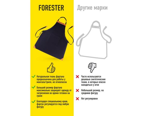 Фартук для гриля с регулировкой длины Forester BC-794 – изображение 5