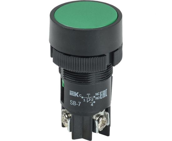 Кнопка IEK SB-7 Пуск, зеленая BBT40-SB7-K06 