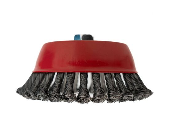 Щетка-чашка по металлу для УШМ 150 мм, М14, крученая проволока SAMGRUPP 16221 