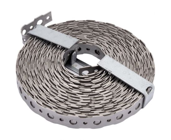 Перфорированная лента VORMANN 16x0,9 мм, 10 м, нержавеющая сталь 011403016 