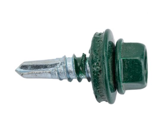 Кровельный саморез Невский Крепеж св., 5,5x19 мм, ral 6005 зеленый, 60 шт. ведро малое нк 824573 