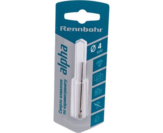 Сверло алмазное по керамограниту и керамике 4 мм RENNBOHR 676204 