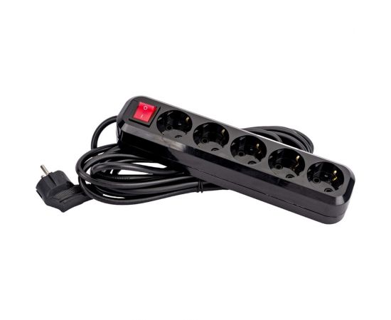 Сетевой фильтр 5bites 5м, 5 розеток, 16A, черный SP5B-350 