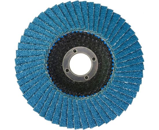 Круг лепестковый торцевой Planet-Mars Z конический 125x22.23 мм, Р40, цирконий Sait 41605 – изображение 3