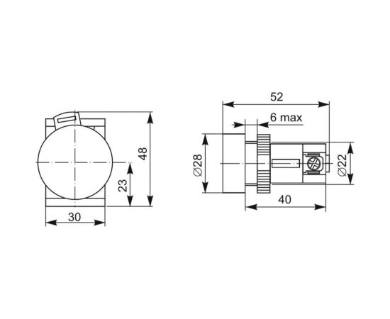 Кнопка IEK SB-7 Пуск, зеленая BBT40-SB7-K06 – изображение 3