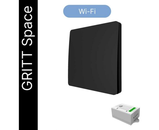 Умный беспроводной 1-клавишный выключатель GRITT Space черный комплект: 1 выключатель, 1 радиореле, 1000Вт, IP67 13116 – изображение 14