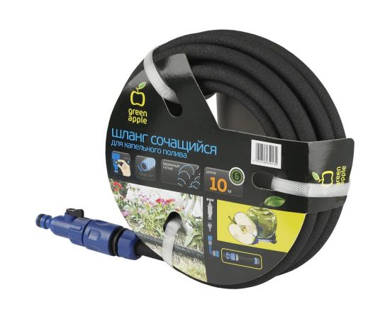 Сочащийся шланг для капельного полива GREEN APPLE 12 мм, 10 м Б0003083 – изображение 2