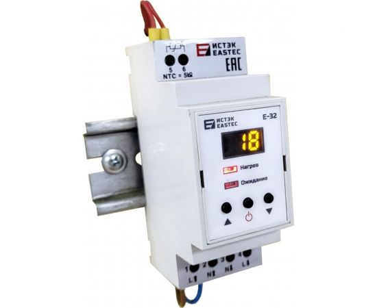 Терморегулятор EASTEC (На DIN рейку. 3,5 кВт) E-32 DIN – изображение 2