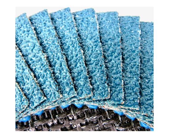 Круг лепестковый торцевой Planet-Mars Z конический 125x22.23 мм, Р40, цирконий Sait 41605 – изображение 2