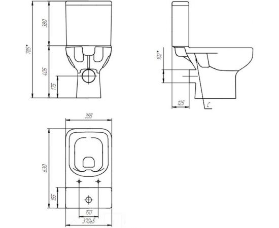 Унитаз-компакт Cersanit COLOUR Clean On 011 3/5 DPL EO S-KO-COL011-3/5-COn-DL-w – изображение 2