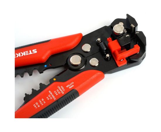 Автоматический многофункциональный инструмент для зачистки кабеля (стриппер) STEKKER wsc-001 0.2-6 мм 39775 – изображение 5