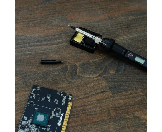 Цифровой паяльник DEKO SI10 80Вт/220В в кейсе + набор аксессуаров, 12 шт 065-0400 – изображение 2