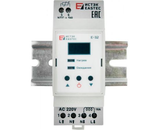 Терморегулятор EASTEC (На DIN рейку. 3,5 кВт) E-32 DIN – изображение 5