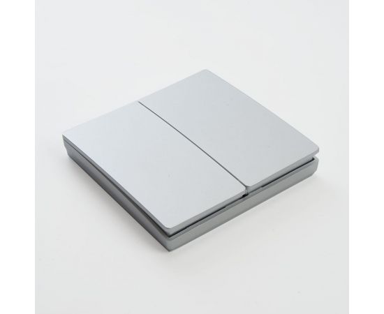 Двухклавишный беспроводной выключатель-кнопка FERON TM82 230V, 500W, серебро 41720 – изображение 6