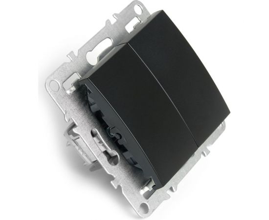 2-клавишный выключатель STEKKER (механизм), серия Эрна, PSW10-9104-03, черны 49149 – изображение 6