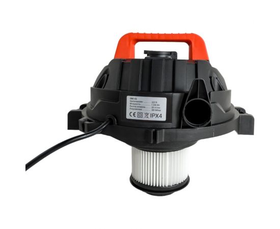 Пылесос для сухой и влажной уборки Gigant Professional с розеткой для электроинструмента 1200 Вт, 20 л GMI-02 – изображение 10