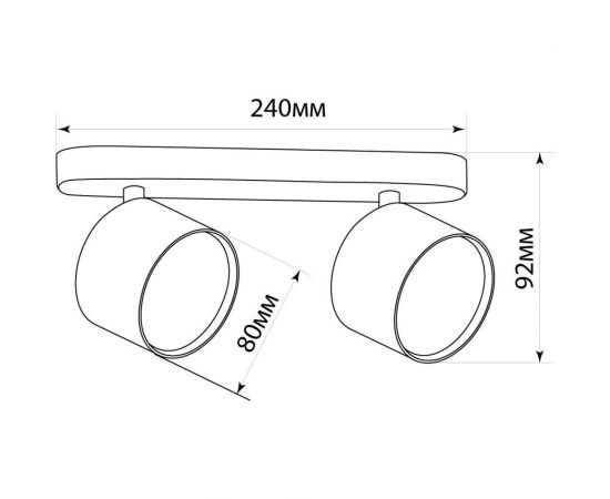 Светильник для натяжных потолков FERON ML212 настенно-потолочный под лампу GX53, белый 41476 – изображение 4