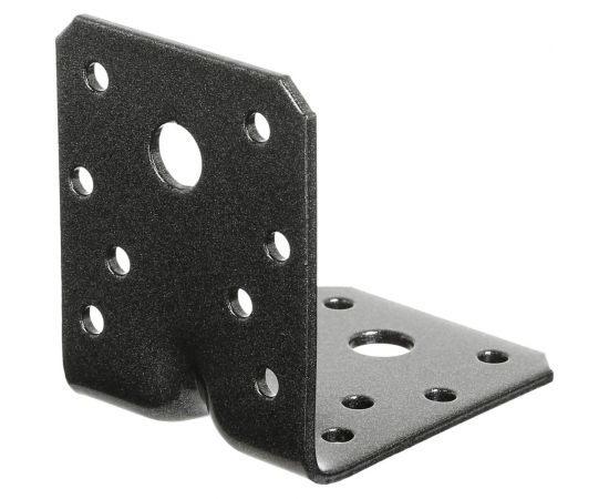 Уголок GAH ALBERTS DURAVIS перфо., усил., 70x70x55x2,5 мм, черный диамант 301866 