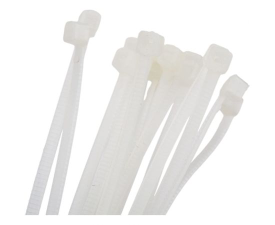 Кабельный хомут duwi нейлон, 120x2,5 мм, белый, 100 шт. 30257 5 