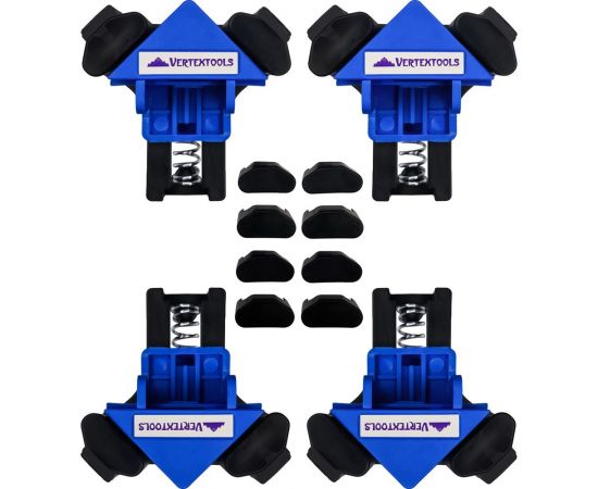 Набор зажимов для угловых соединений vertextools 4 предмет 20-56-4 