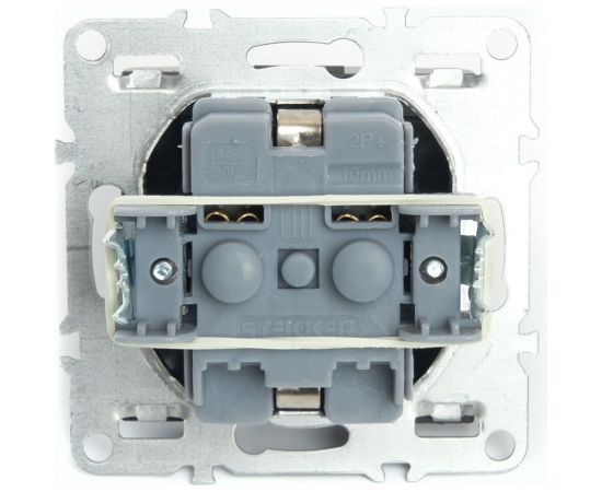 1-местная розетка STEKKER с/з с крышкой (механизм), серия Эрна, PST16-9112-03 49156 – изображение 4