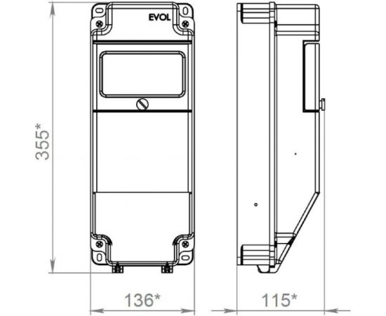 Навесной щит с розетками EVOL Combox 5 0101-002-1 – изображение 2