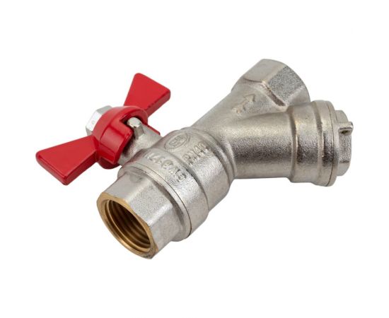 Шаровой кран c фильтром EUROS Grand 1/2"" ВР-ВР, ручка - бабочка EU.YT1086035 12_k – изображение 3