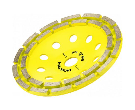 Чашка алмазная сегментная двухрядная по бетону 180 мм Diamond Industrial DIDCH180S – изображение 5