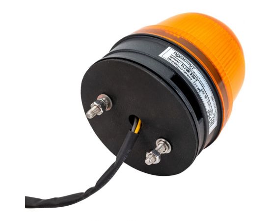 Светосигнальный маячок INNOCONT d=70мм, L=85мм, светодиод, вращение, зуммер, цвет: желтый, 220VAC, IP54, кабель 0.5м SL70B-220-Y – изображение 3