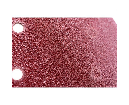 Круг абразивный на ворсовой подложке под липучку, перфорированный (5 шт; 150 мм; 6 отв.; P40) MATRIX 73836 – изображение 4