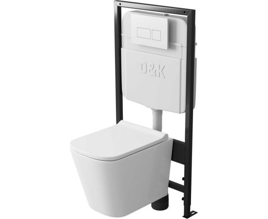 Рамная инсталляция скрытого монтажа для подвесного унитаза D&K универсальная DI8055119 – изображение 6