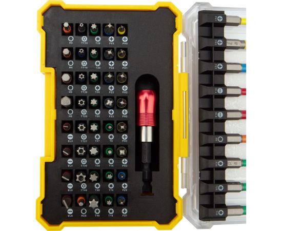 Набор бит 50 шт с магнитным адаптером 25-50 мм сталь S2 KRANZ KR-92-0462 – изображение 9