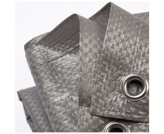 Тент универсальный укрывной 3x4 м, полипропилен 60 г/м2, с люверсами ООО Миротент ЦБ-00033417 – изображение 9