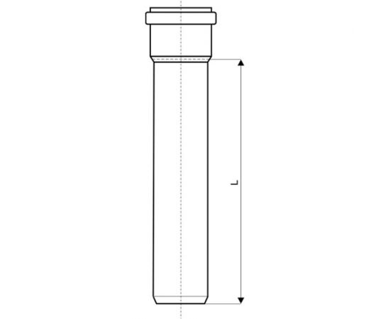 Канализационная труба Ostendorf 125х2000 мм 116060 – изображение 2