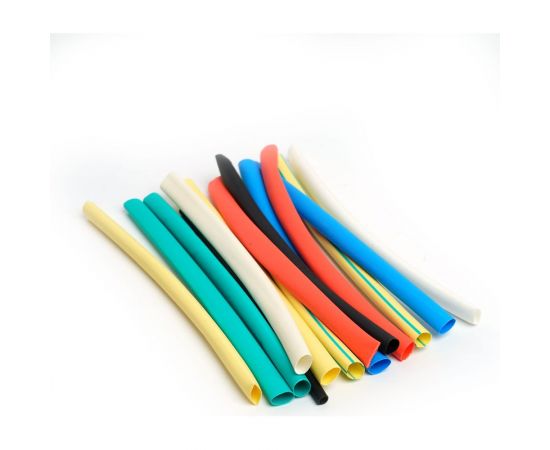 Набор термоусадочных трубок STEKKER HSHTS-420-10M, длина 10 см, коэф. усадки 2:1, мультиколор 21 шт в упаковке 39711 – изображение 4