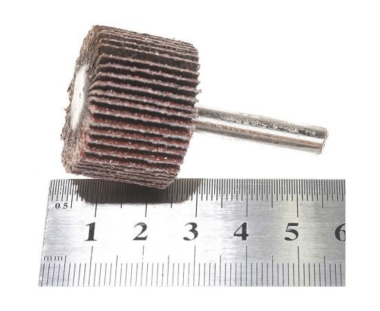 Диск лепестковый радиальный (30х20х6 мм; Р80) для дрели FIT 39557 – изображение 2