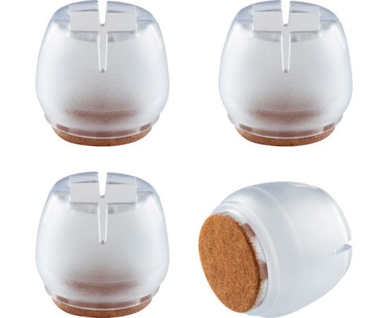 Протектор для ножек Рыжий кот 4 шт., силикон/войлок, размер M 105019 – изображение 3