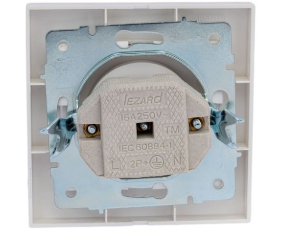 Розетка LEZARD RAIN б/ з керамика белый 703-0202-121 – изображение 2