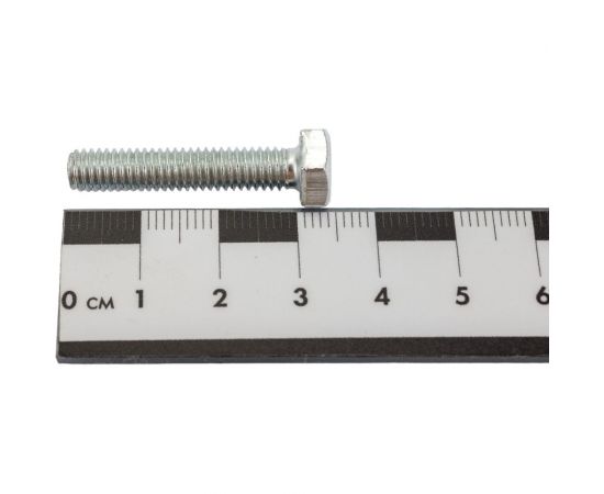 Болт Невский Крепеж DIN 933, с шестигранной головкой, цинк, М6x30 1 кг 830303 – изображение 2