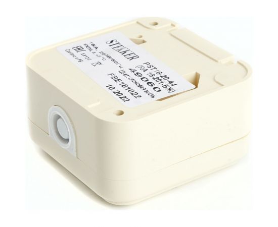 1-местная розетка STEKKER без заземляющего контакта, с крышкой, 250В, 16А, IP44, PST16-20-44 (RA 16-201-БЖ), слоновая кость 49060 – изображение 7