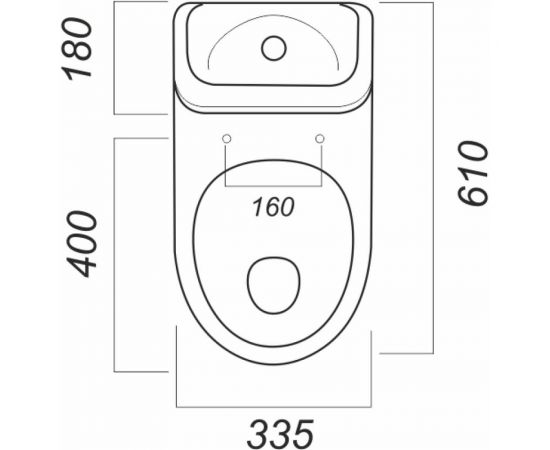 Унитаз-компакт SANITA ИДЕАЛ КОМФОРТ 00000055386 – изображение 2