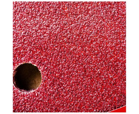 Круг абразивный на ворсовой подложке под липучку, перфорированный (5 шт; 150 мм; 6 отв.; P40) MATRIX 73836 – изображение 2