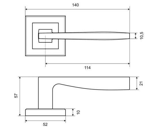 Дверная ручка Фабрика замков FZ 16 S SN СТ-00000566 – изображение 3