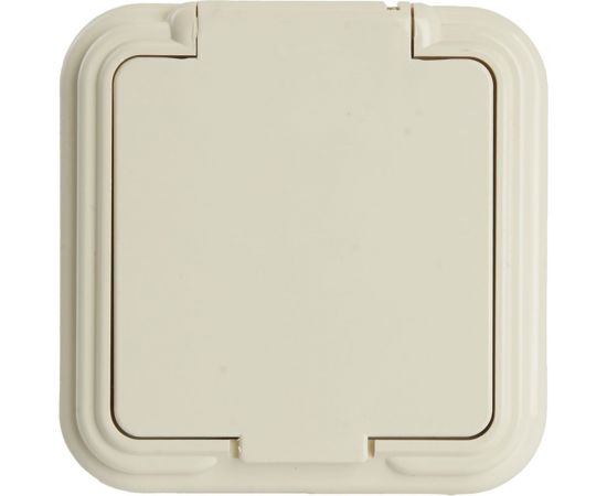 1-местная розетка STEKKER без заземляющего контакта, с крышкой, 250В, 16А, IP44, PST16-20-44 (RA 16-201-БЖ), слоновая кость 49060 – изображение 6
