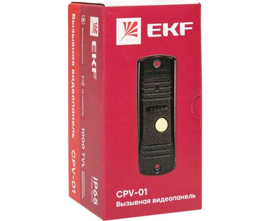 Вызывная видеопанель EKF CPV-01 медь 4провода 1000TVL IP65 int-cpv-01 – изображение 2