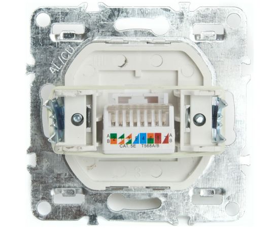 Компьютерная 1-местная розетка RJ-45 STEKKER (механизм), серия Эрна, PST00-91 49151 – изображение 4