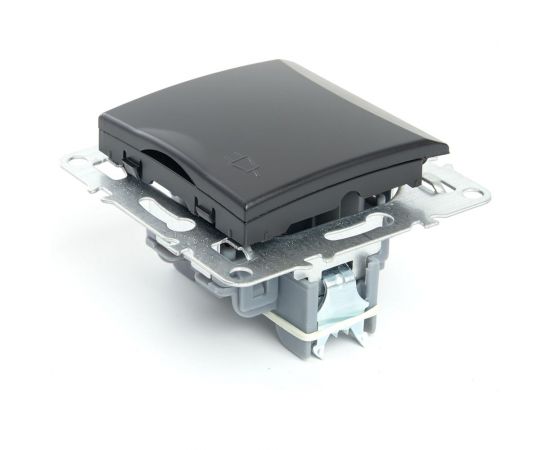 1-местная розетка STEKKER с/з с крышкой (механизм), серия Эрна, PST16-9112-03 49156 – изображение 5