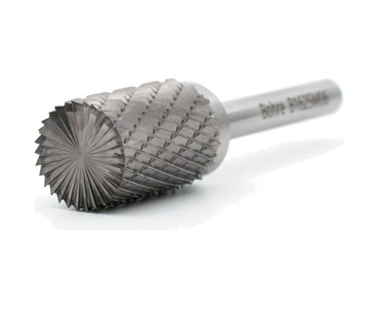 Борфреза твердосплавная Bohre цилиндрическая с торцовыми зубьями, тип В 16-25-М-06-L70 КБ001389 