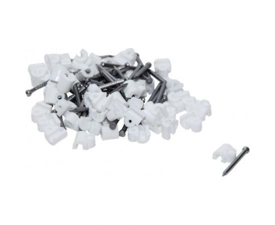 Скоба для кабеля, круглая А 4мм, 50шт - пакет Tech-Krep 103645 